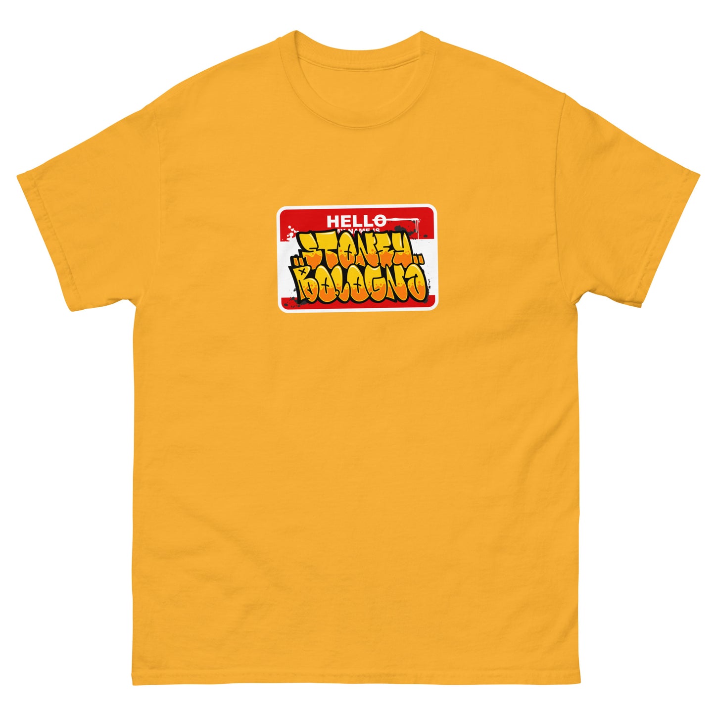 Hello, My Name Is Stoney Bologna Men’s Tee