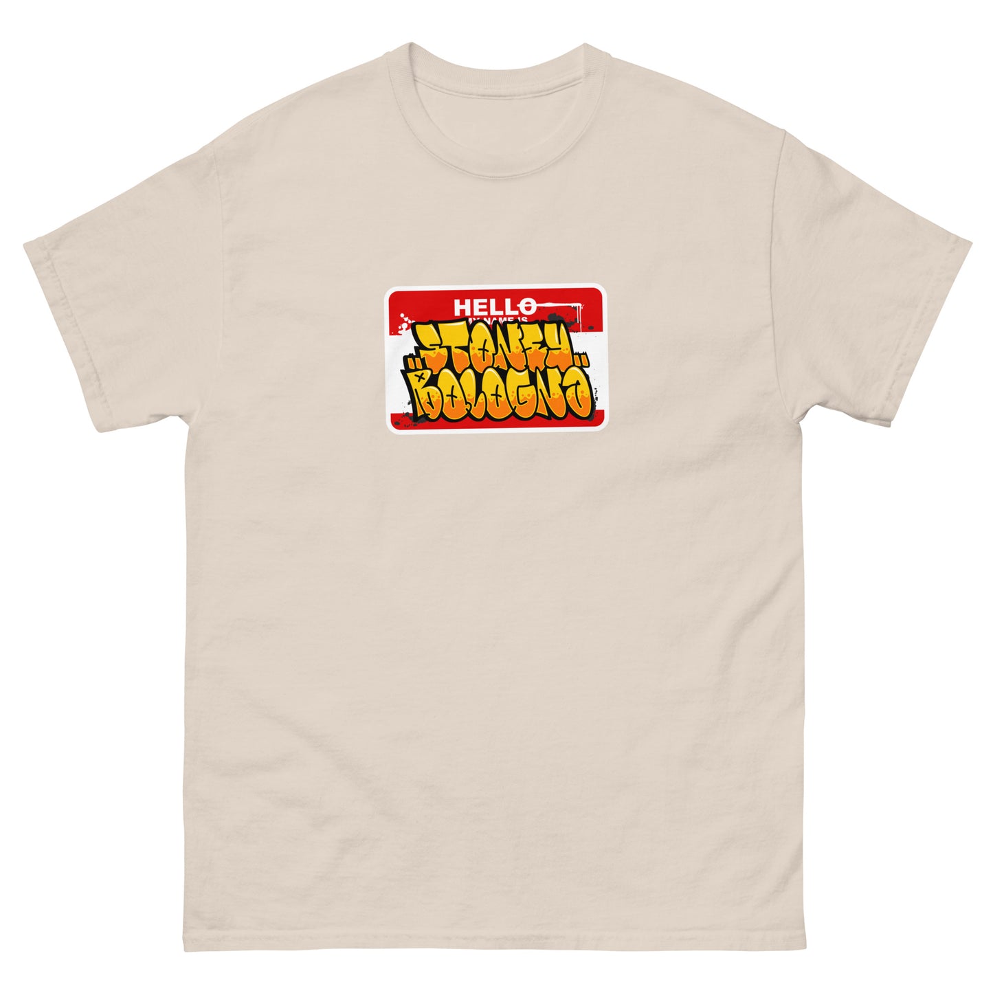 Hello, My Name Is Stoney Bologna Men’s Tee