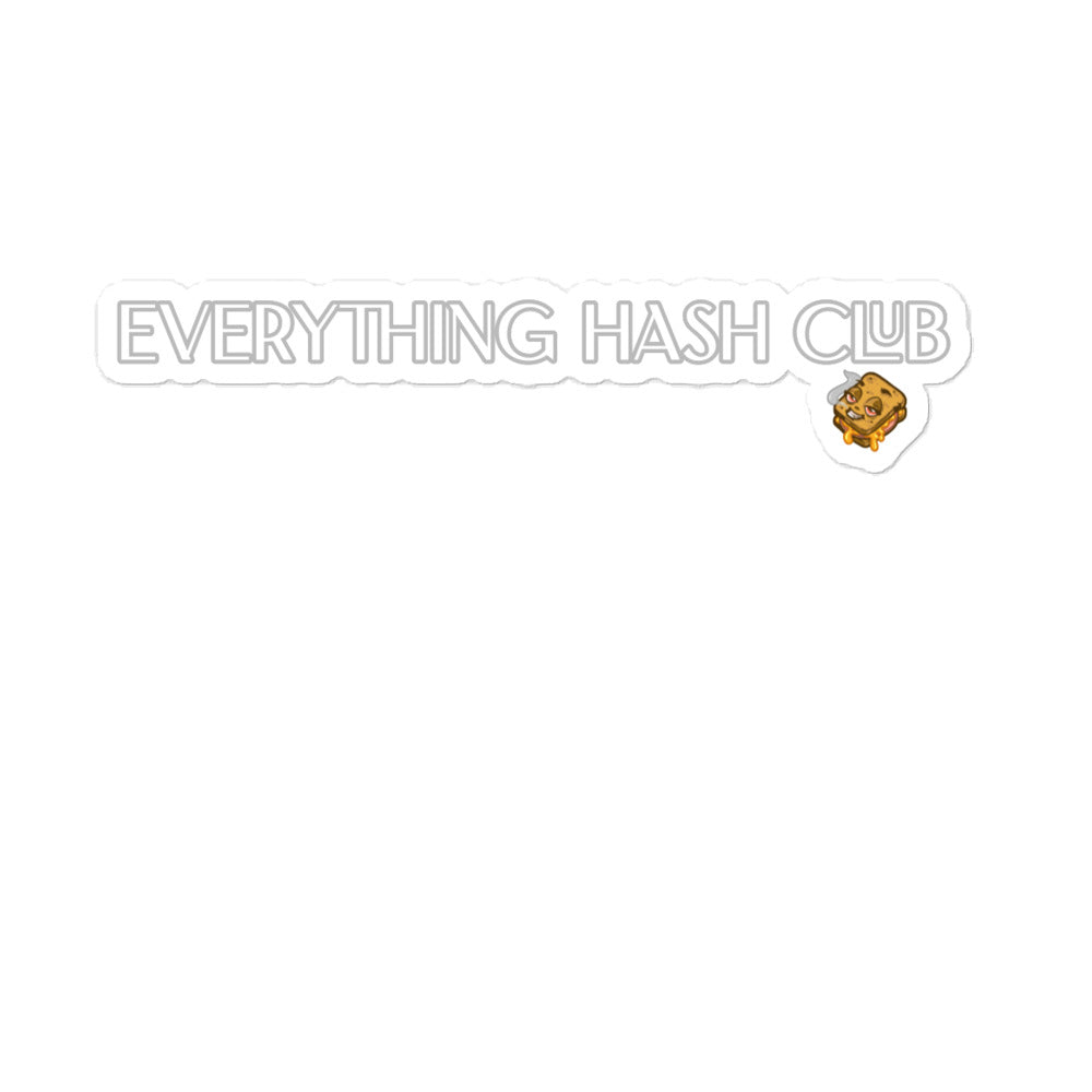 Limited Everything Hash Club Bubble-Free Stickers