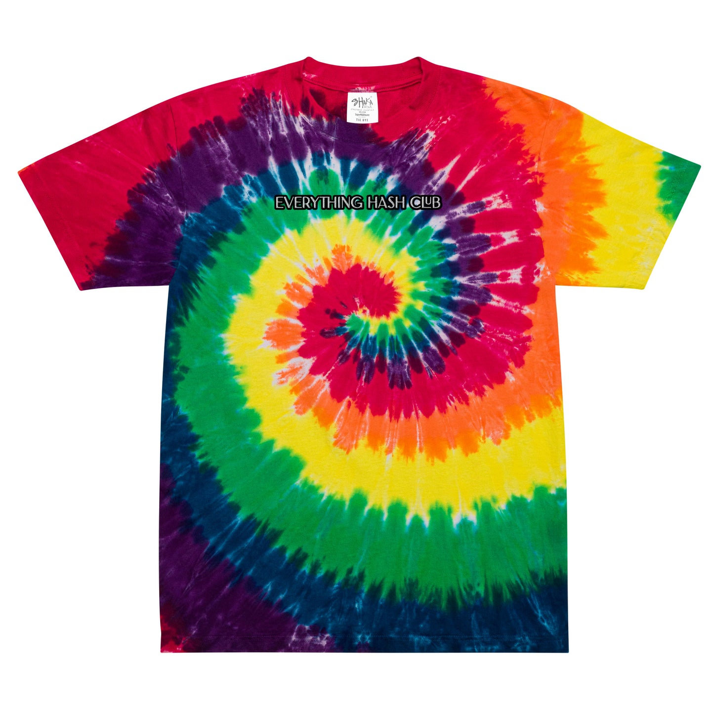 Limited Everything Hash Club Oversize Tie Dye Shirt