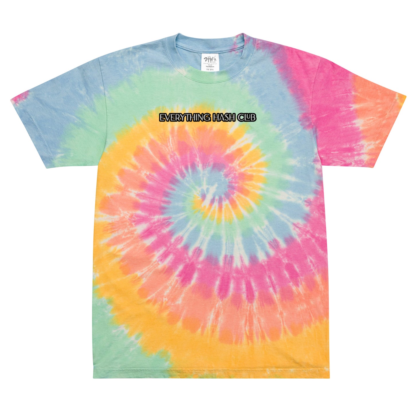 Limited Everything Hash Club Oversize Tie Dye Shirt